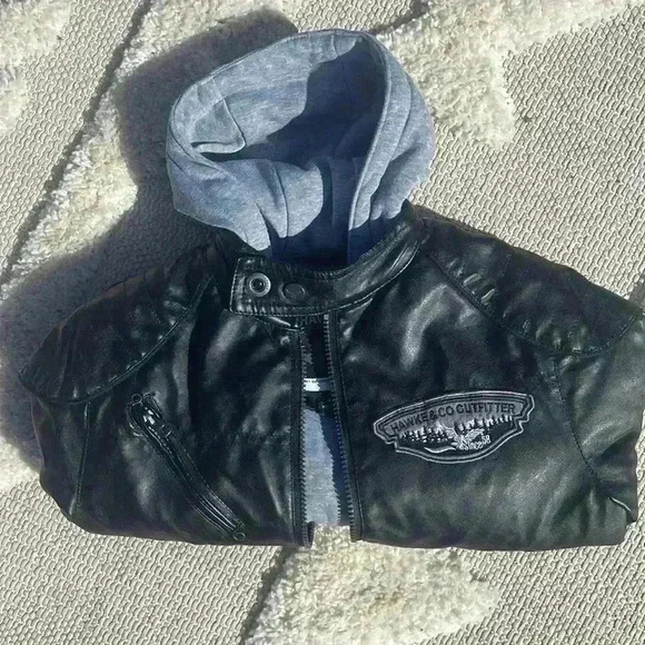 NWOT! Hawke & CO Outfitter Faux Leather Jacket 4T - Picture 11 of 11